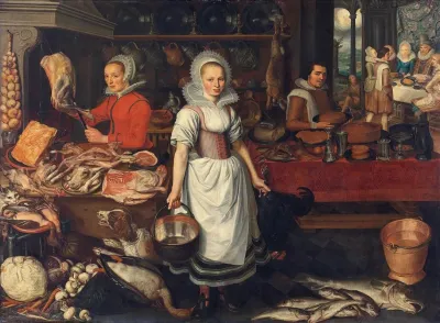 Kitchen Scene With The Parable Of The Rich Man And Poor Lazarus
