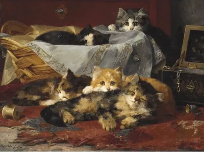 Kittens In A Basket