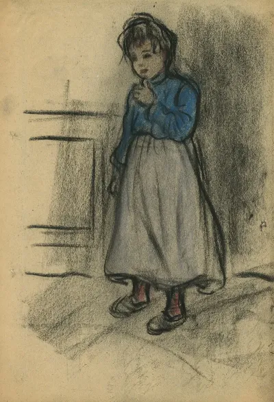 Klein Meisje In Interieur