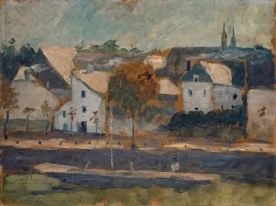 Kleine Stadt An Kanal