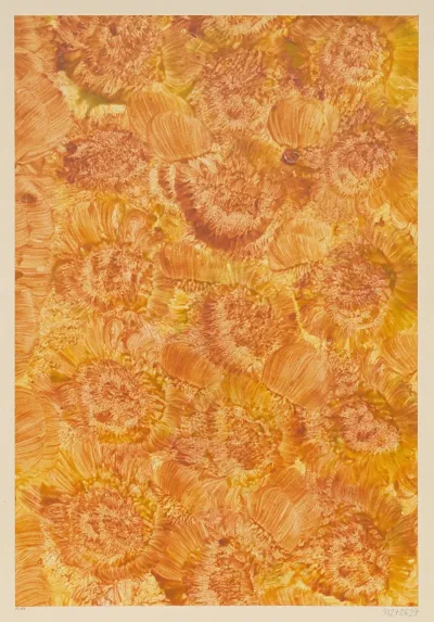 Kleisterpapier Blutendekor