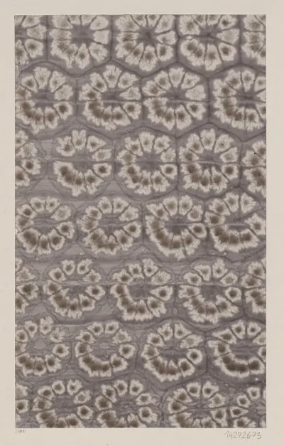 Kleisterpapier Mit Stilisierten Bluten 3