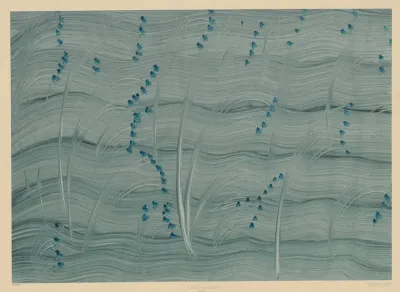 Kleisterpapier Mit Stilisierten Blutenzweigen