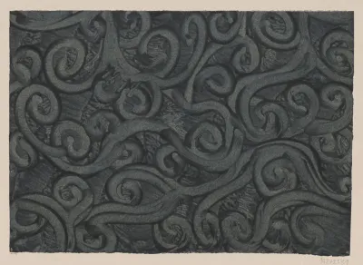 Kleisterpapier Mit Verdrangungsdekor Spiralen