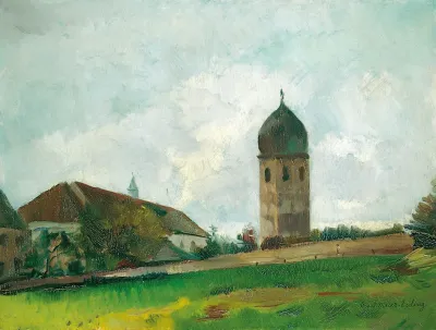 Klostergebaude Mit Campanile Fraueninsel