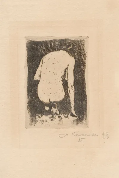 Kneeling Female Nude From The Back