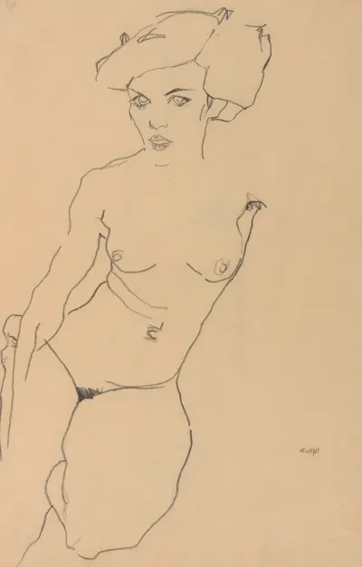 Kneeling Female Nude
