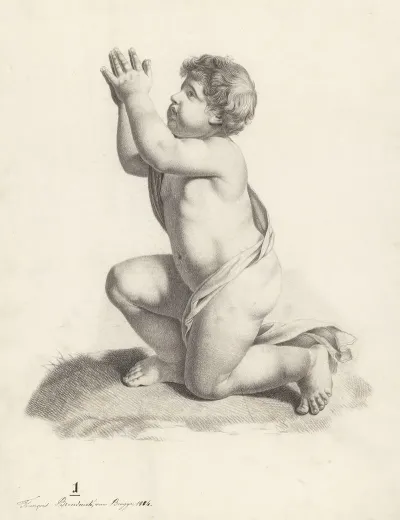 Kneeling Pleading Boy