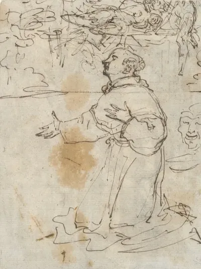 Kneeling Saint And Other Sketches