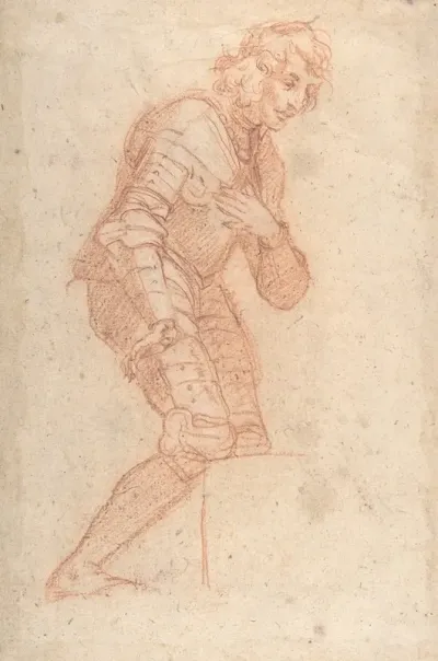 Kneeling Youth In Armour