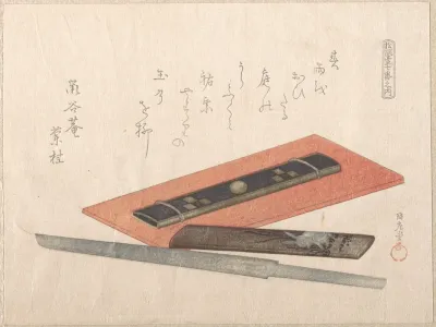 Knife And Two Knife Handles