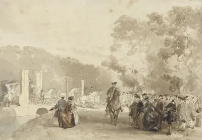 Koets Van De Prins Die Van De Oprijlaan Van Huis Ten Bosch Rijdt