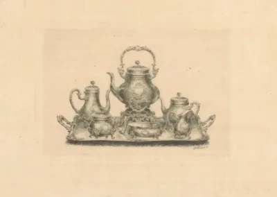 Koffie En Theeservies Op Een Dienblad 2
