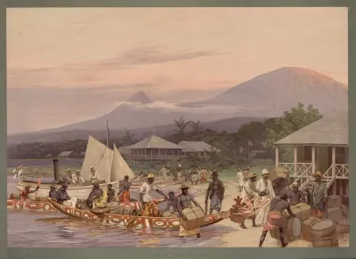 Kolonial Wandbilder Viktoria Und Die Beiden Kamerunberge