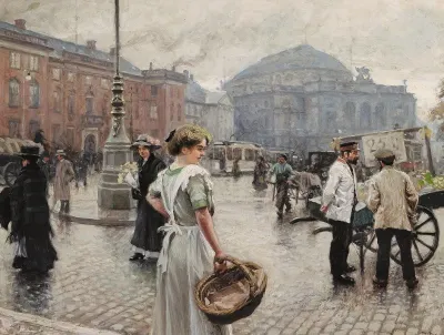 Kongens Nytorv Med Musse Pa Indkob