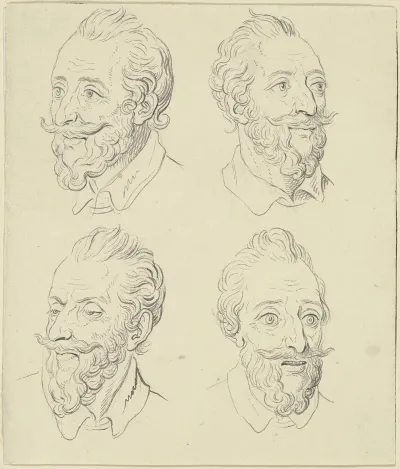 Konig Heinrich Iv Von Frankreich In Verschiedenen Gemutsbewegungen