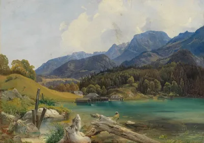 Konigssee Mit Dem Einschiffungsplatz