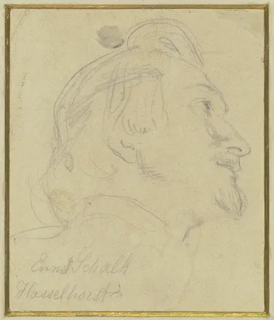 Kopf Des Malers Ernst Schalck