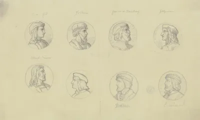 Kopfchen Zur Einfassung Der Veitschen Freskobilder Im Stadelschen Kunstinstitut 2