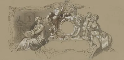 Kopfleiste Mit Figurlichem Schmuck 3
