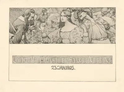 Kostumball Des Kunstler Sanger Vereins 23 Januar 1895