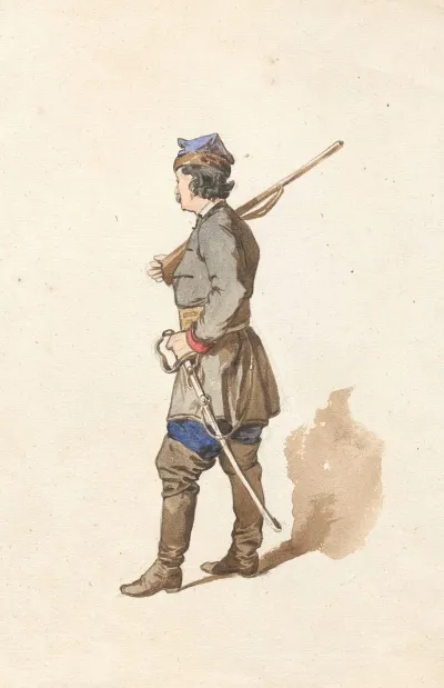Krakow Dweller With A Rifle