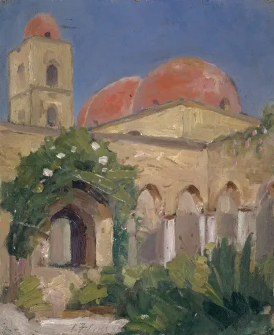 Kreuzgang Von San Giovanni Degli Eremiti In Palermo