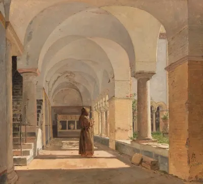 Kreuzgang Von San Lorenzo Fuori Le Mura Rom