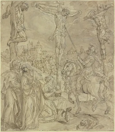 Kreuzigung Christi Longinus Sticht Christus In Die Seite