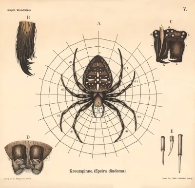 Kreuzspinne Epeira Diadema