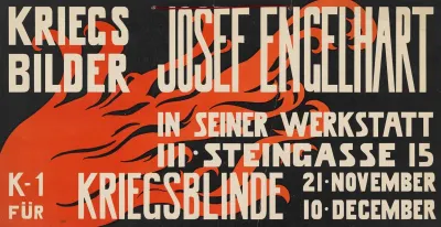 Kriegsbilder Josef Engelhart In Seiner Werkstatt K 1 Fur Kriegsblinde