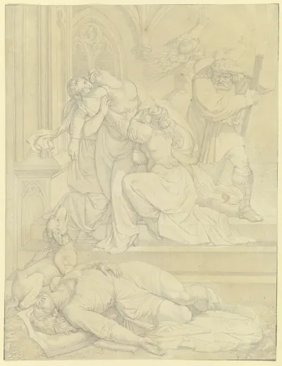 Kriemhild Erblickt Siegfrieds Leiche
