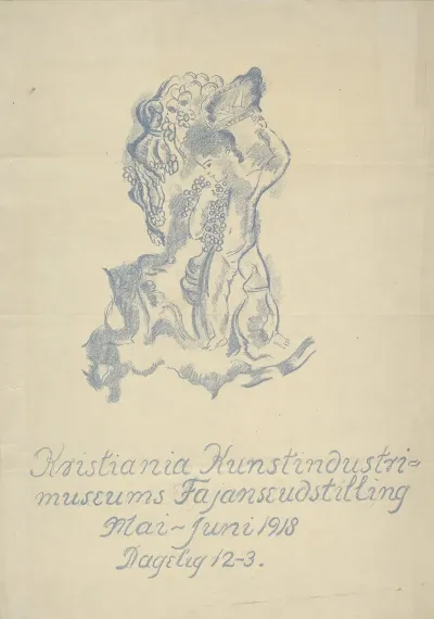 Kristiania Kunstindustrimuseums Fajanseudstilling Mai Juni 1918 Daglig 12 3
