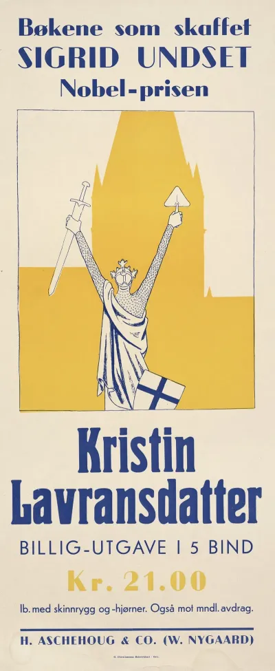 Kristin Lavransdatter Bokene Som Skaffet Sigrid Undset Nobel Prisen