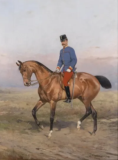 Kronprinz Rudolf Zu Pferd