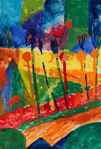 Kubistische Landschaft