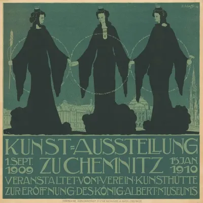 Kunst Ausstellung Zu Chemnitz Verein Kunsthutte Eroffnung Des Konig Albert Museums