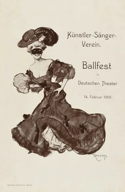 Kunstler Sanger Verein Ballfest Im Deutschen Theater 14 Februar 1905