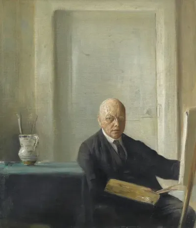 Kunstneren Ved Sit Staffeli Self Portrait