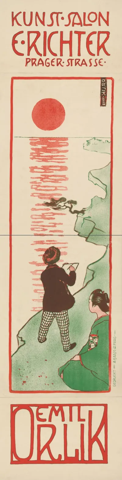 Kunstsalon E Richter Prager Strasse Emil Orlik