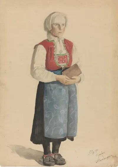 Kvinne I Bunad Vikoy