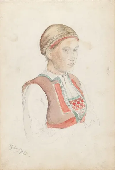 Kvinne I Halvfigur Vikoy