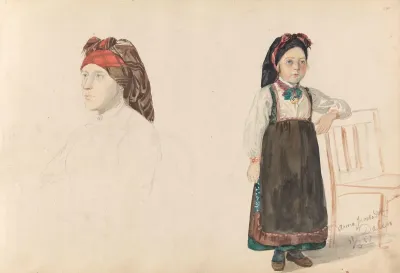 Kvinne Med Tulleplagg Anne Jacobsdatter Dalen
