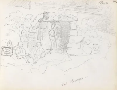 Kvinne Og Barn Utenfor Tunnel Ved Berger