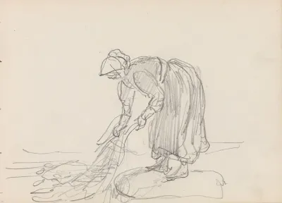 Kvinne Som Trekker Garn