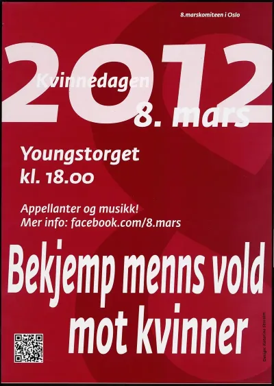 Kvinnedagen 2012 Bekjemp Menns Vold Mot Kvinner