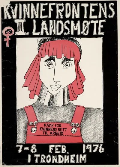 Kvinnefrontens 3 Landsmote 7 8 Feb 1976 I Trondheim