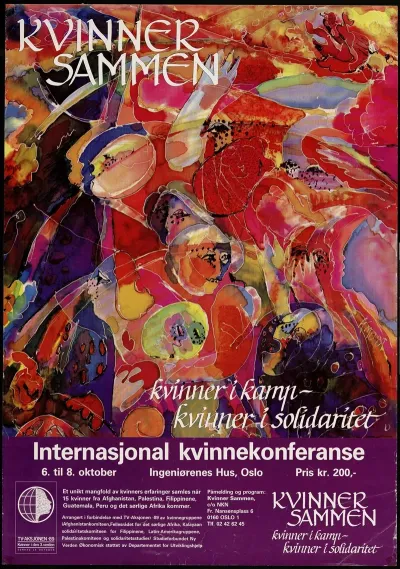 Kvinner Sammen Kvinner I Kamp Kvinner I Solidaritet Internasjonal Kvinnekonferanse 6 Til 8 Oktober 1989
