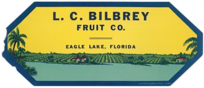 L C Bilbrey Fruit Company Label