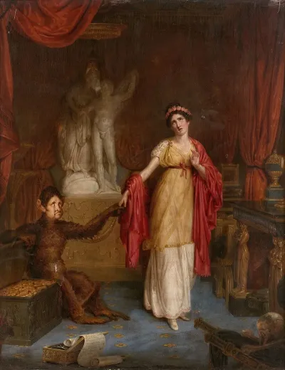 La Belle Et La Bete Allegorie Satyrique De Thomas Hope Et De Son Epouse Louisa